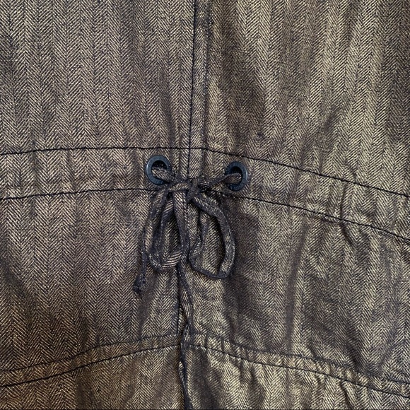 A/X Armani Exchange Linen Moto Jacket Gold Size XS - Picture 5 of 14